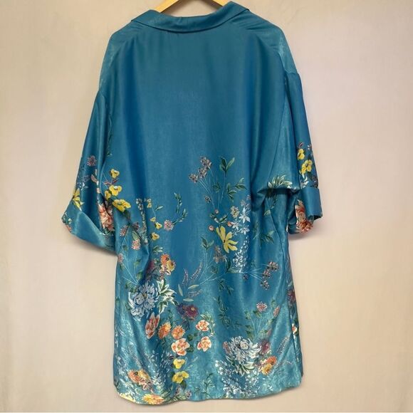 Zara Trf Collection Blue Kimono‎ Women's Medium NWT - Picture 3 of 8